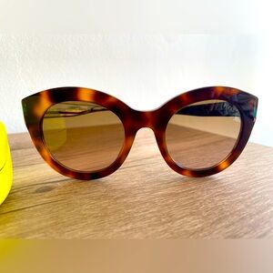 New! Emilio Pucci EP 98 52F 51 23 140*2 Tortoise Shell Pucci Print Sunglasses